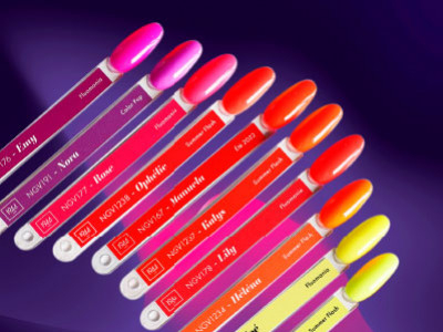 Entrez dans un tourbillon d'énergie pure avec nos teintes de vernis gel fluo !